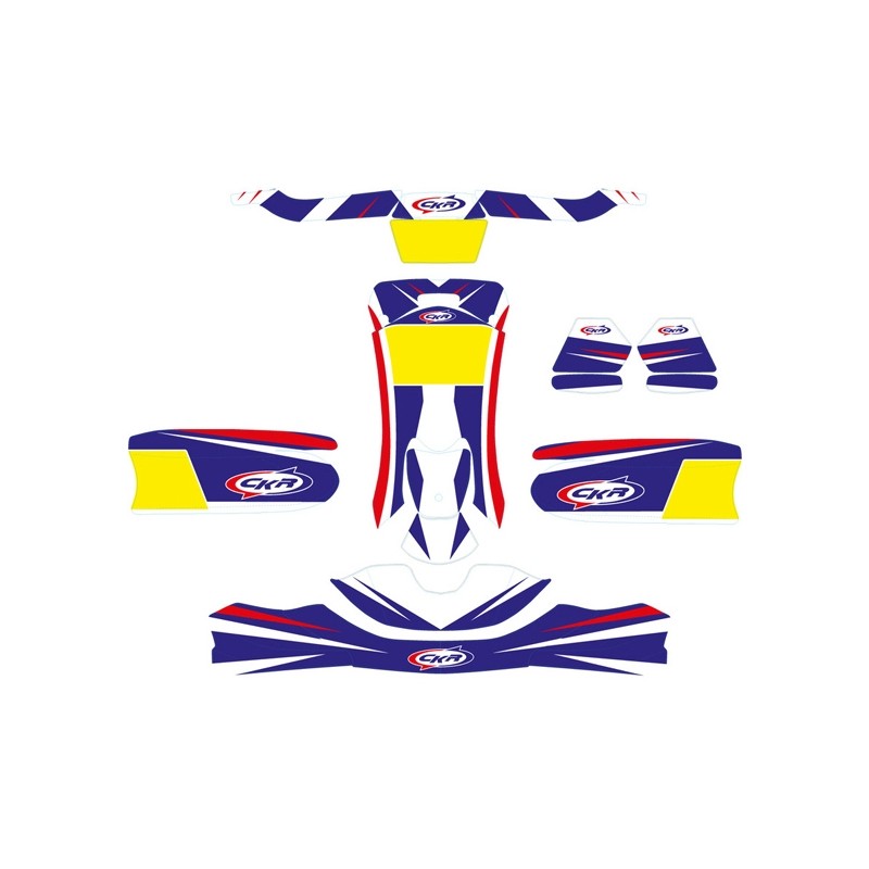 Kit Adhesivos CKR 507 508 + Tank, MONDOKART, kart, go kart