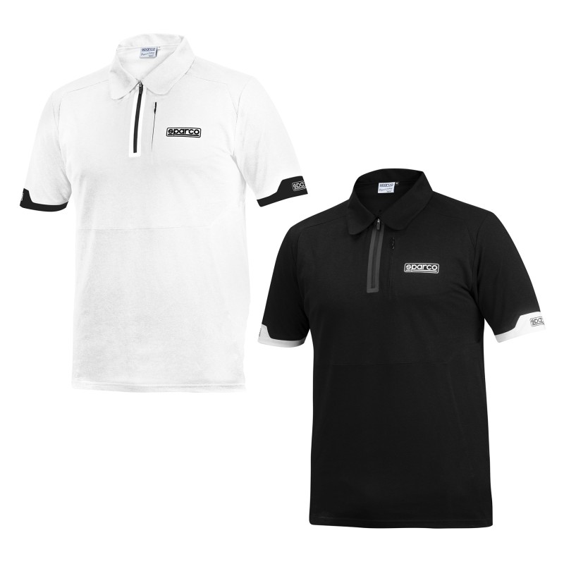Polo Kurzarm Sparco ZIP, MONDOKART, kart, go kart, karting