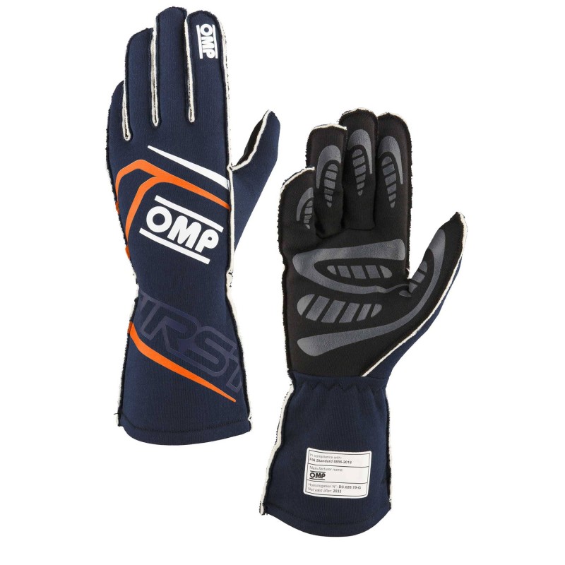 Handschuhe OMP FIRST EVO Autoracing Fireproof, MONDOKART, kart
