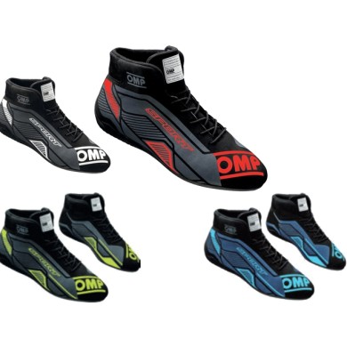 Scarpe Auto OMP SPORT Ignifughe, MONDOKART, kart, go kart