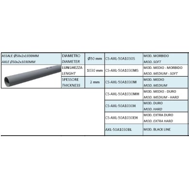 Rear Axle 50mm IPK - Praga - Formula K - OK1 - NEW!, mondokart