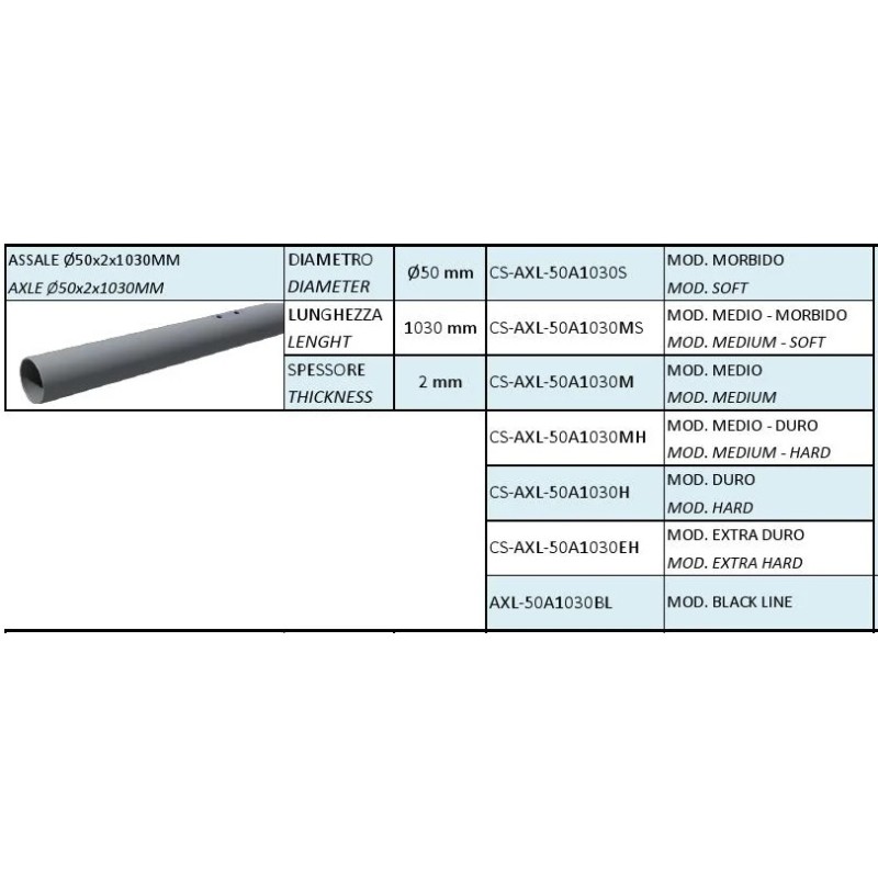 Rear Axle 50mm IPK - Praga - Formula K - OK1 - NEW!, mondokart