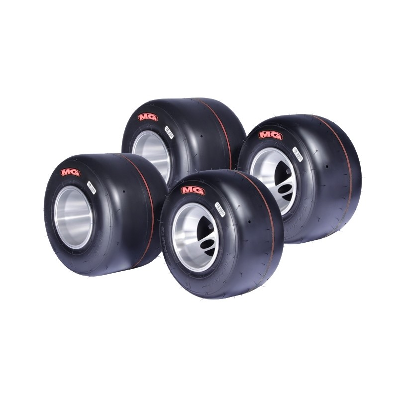 Tires Set MG - SH - OK OKJ KZ - RED Label, mondokart, kart