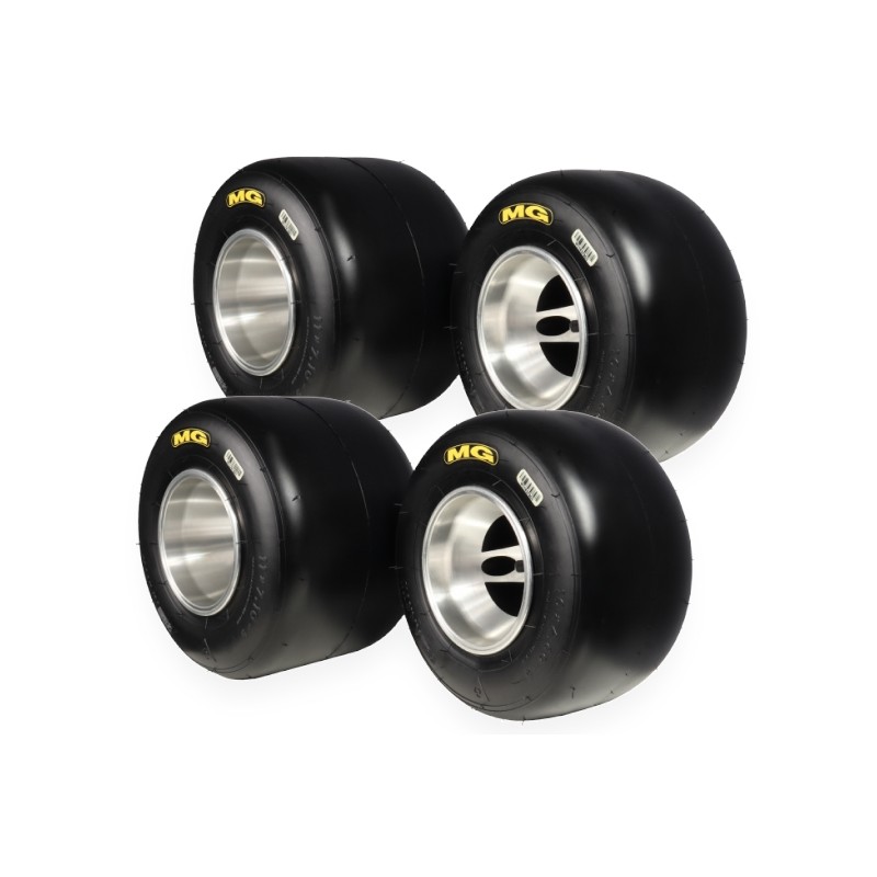 Set Pneus MG SM - 2 - ÉTIQUETTE JAUNE - CIK FIA - NEW!!