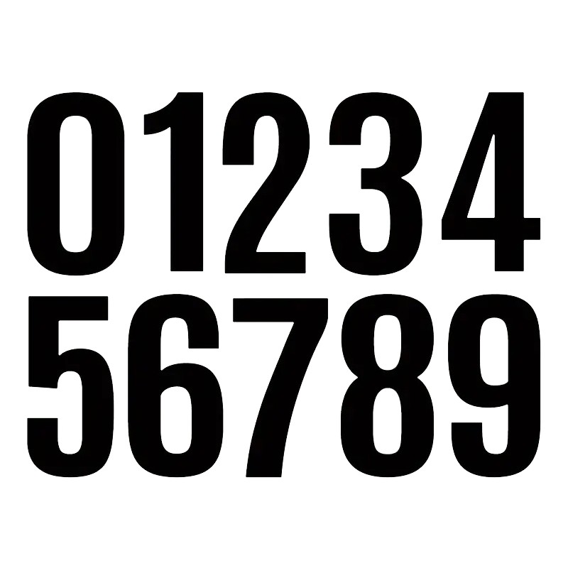 Numeri adesivi standard CRG