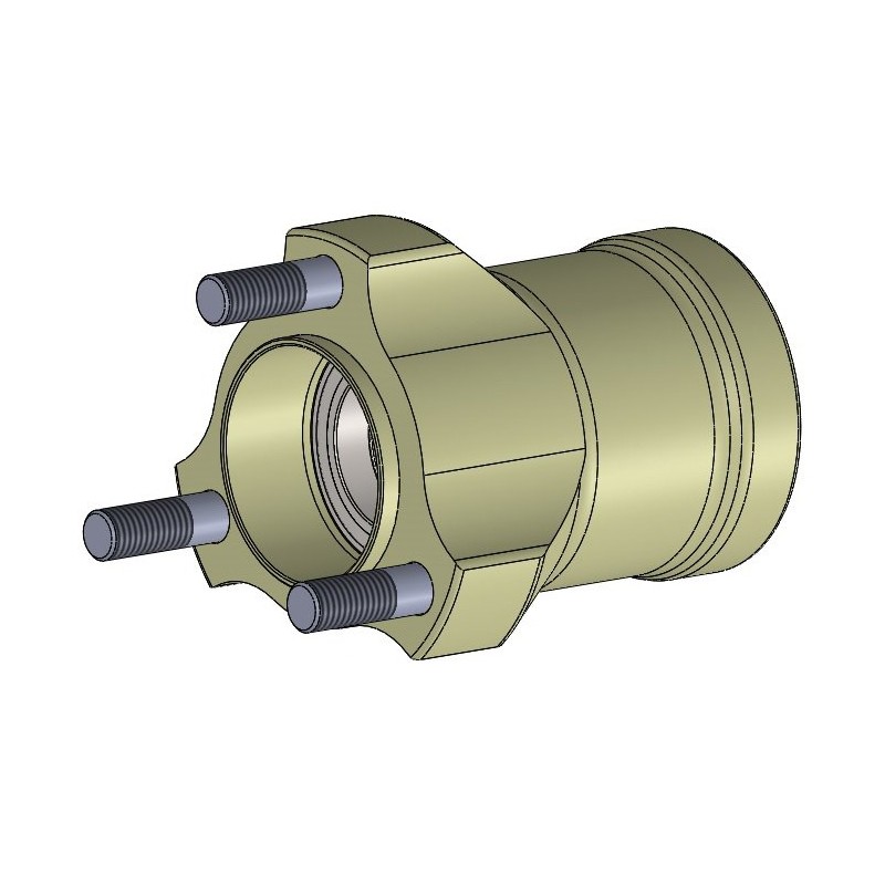 Front Wheel Hub Magnesium 25mm x 83 - OK OKJ - Parolin