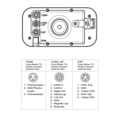 MyChron 6 - STD - AIM - GPS Laptimer - With WATER Probe