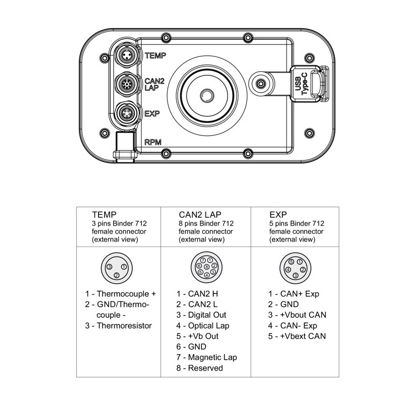 MyChron 6 - STD - AIM - GPS Laptimer - Mit ABGASSONDE