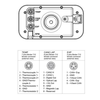 MyChron 6 - 2T - AIM - GPS Laptimer - With GAS Probe