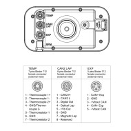 MyChron 6 - 2T - AIM - GPS Laptimer - Con Sonda AGUA + GAS