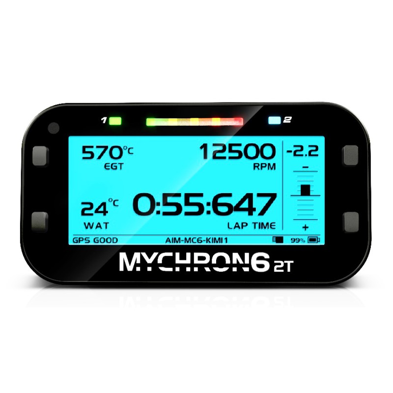 MyChron 6 - 2T - AIM - GPS Laptimer - Con Sonda AGUA + GAS