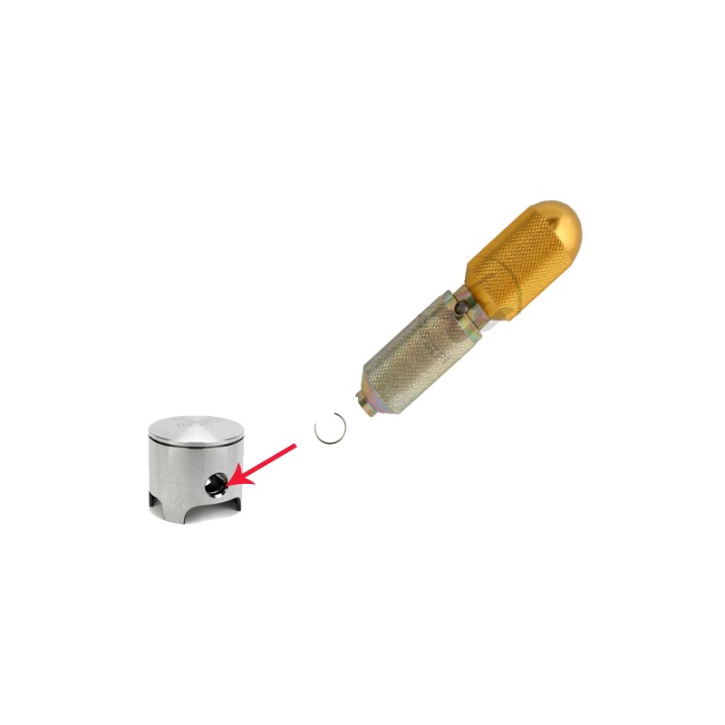 Outil de montage pour clips 14mm piston 100cc