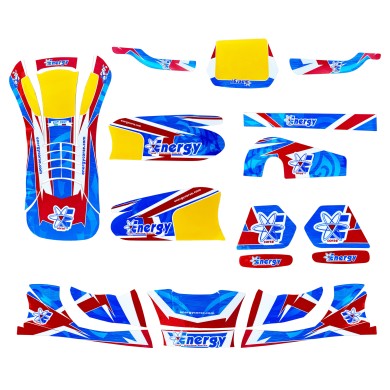 Kit Adhesivos Energy OK OKJ KZ (Carenados KG 509), MONDOKART