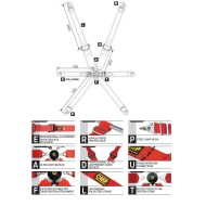 Ceinture de Sécurité OMP ONE 3+2 - ENDURANCE, MONDOKART, kart