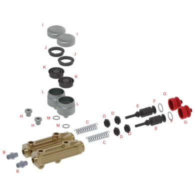 Gerade Verschraubung Brems M10x1-1 / 8 '' OTK TonyKart (NEW)