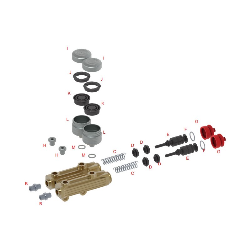 Straight fitting brake M10x1-1 / 8 '' OTK TonyKart (NEW)