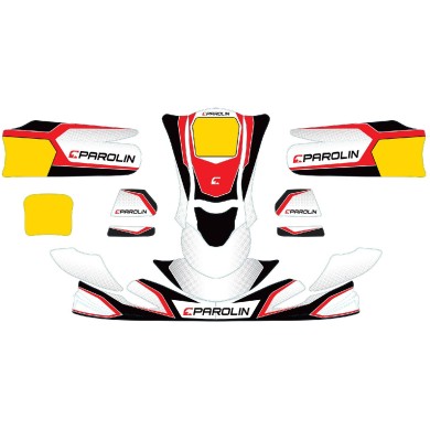 Kit Autocollants Carénages DYNAMICA-EVO OK/KZ Parolin -