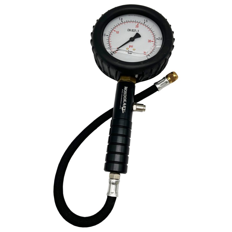 Luftdruckprüfer Reifen Manometer MONDOKART mit Glyzerin
