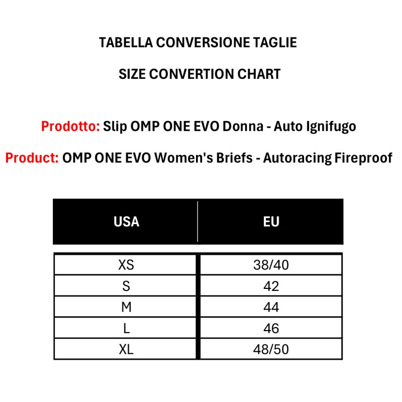 Slip Donna OMP ONE EVO - Auto Ignifugo, MONDOKART, kart, go