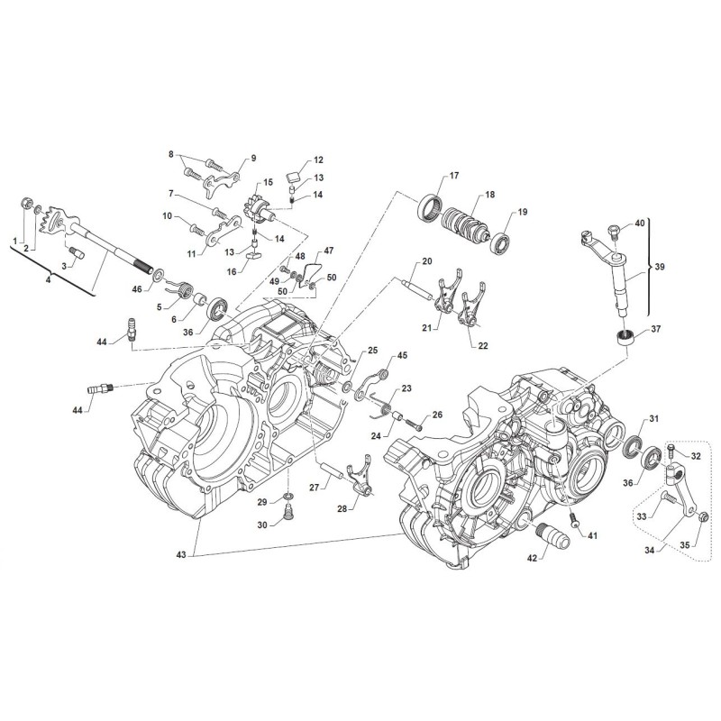 Öl-Halteplättchen für Motor TM KZ-R2, MONDOKART, kart, go kart