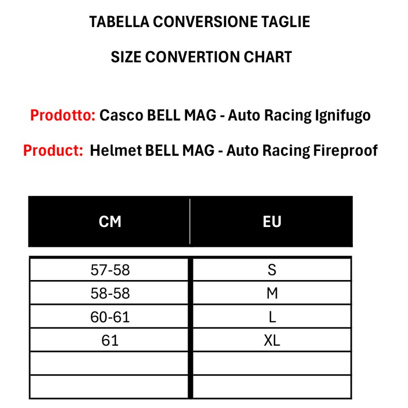 Casco BELL MAG - AutoCross Racing Incombustible, MONDOKART