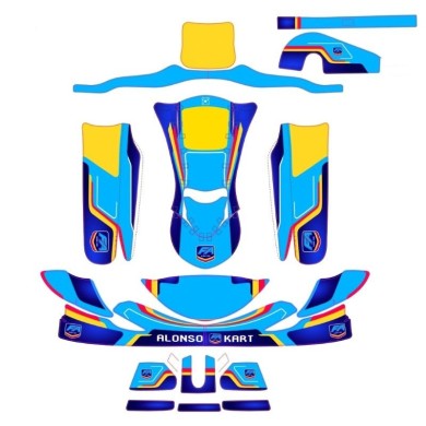 Sticker Kit NEW FAIRINGS – OK / KZ – Fernando Alonso FA –