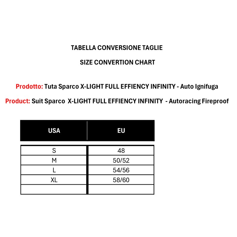 Rennanzug Sparco X-LIGHT FULL EFFICIENCY INFINITY - Autoracing