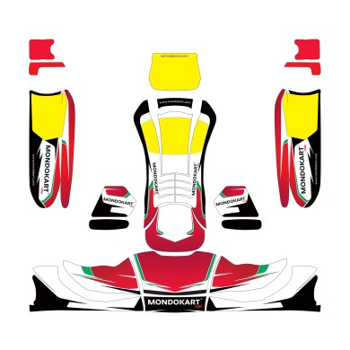 Kit Decò pour Carrosserie KG 509 MONDOKART - LIMITED EDITION -