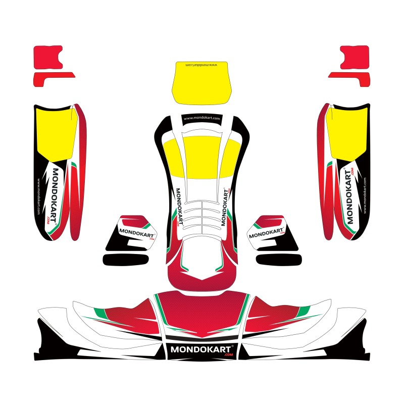 Stickers Kit for Bodyworks KG 509 MONDOKART - LIMITED EDITION -