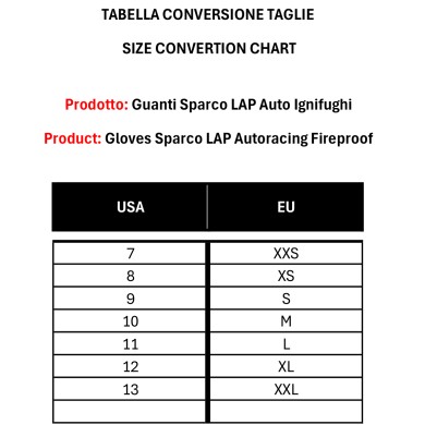 Gloves Sparco LAP - Autoracing Fireproof, mondokart, kart, kart