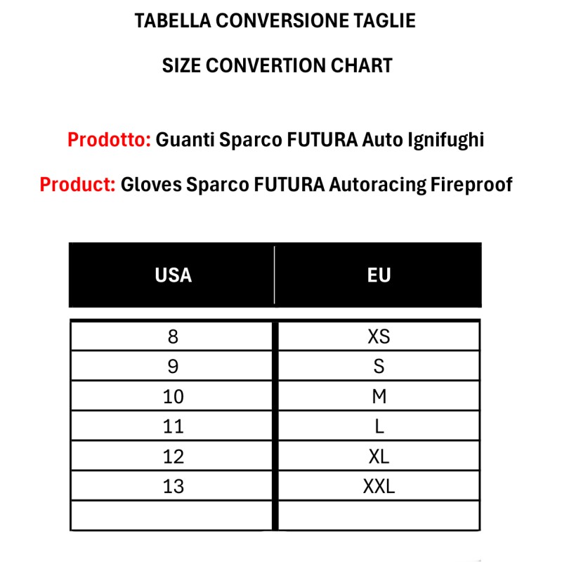 Gantes Sparco FUTURA - Auto Ignifuge, MONDOKART, kart, go kart