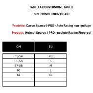 Rennencar Helm Sparco J-PRO – ECE 22.