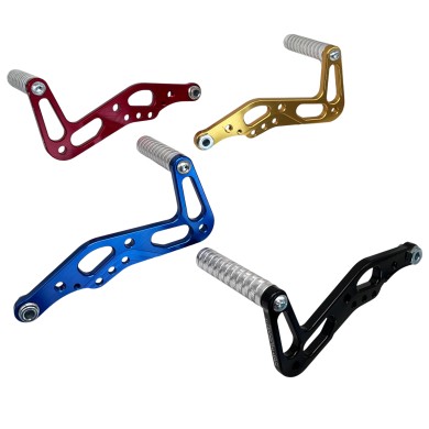 Pedali ricavati dal pieno Alluminio CNC, MONDOKART, kart, go