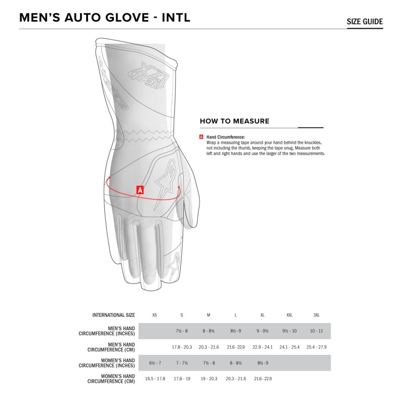 Handschuhe Alpinestars Tech-1 ZX V4 - Autoracing Fireproof