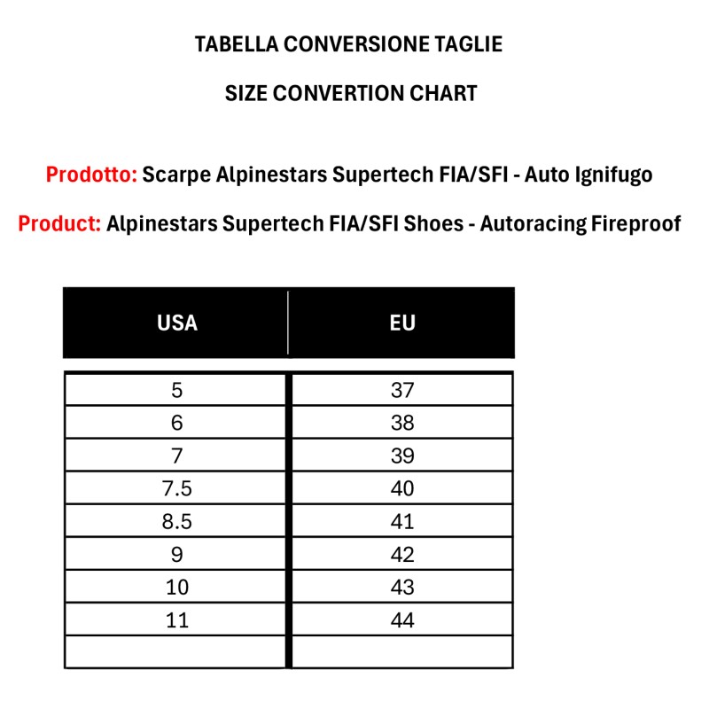 Shoes Car Racing Auto Alpinestars Supertech FIA/SFI Fireproof