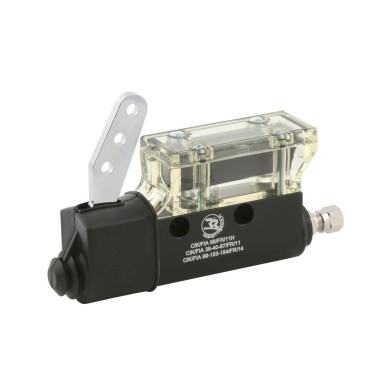 Pompe Frein anodisé avec recuperation plastique transparent