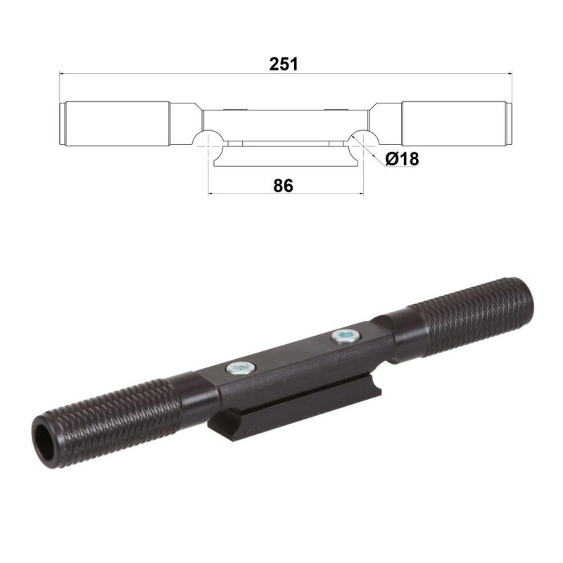 Footrest Bar Alu Footrest Bar Alu