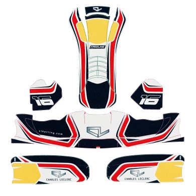 Kit Adhesivos CHARLES LECLERC OK & KZ 509, MONDOKART, kart, go