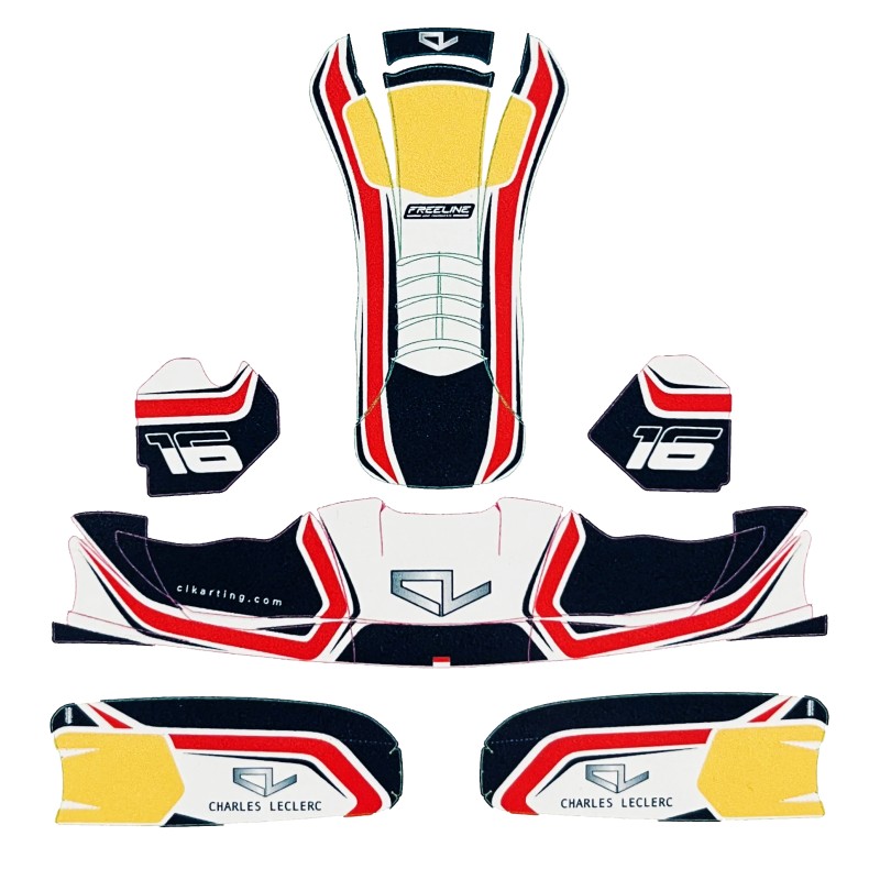 Kit Adhesivos CHARLES LECLERC OK & KZ 509, MONDOKART, kart, go Kit Adhesivos CHARLES LECLERC OK & KZ 509, MONDOKART, kart, go