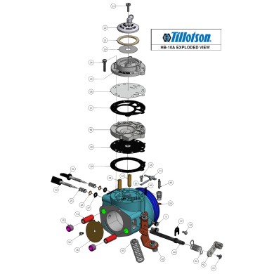 Carburateur Tillotson HB-10A Iame SuperX30 175cc (unique vitesse)