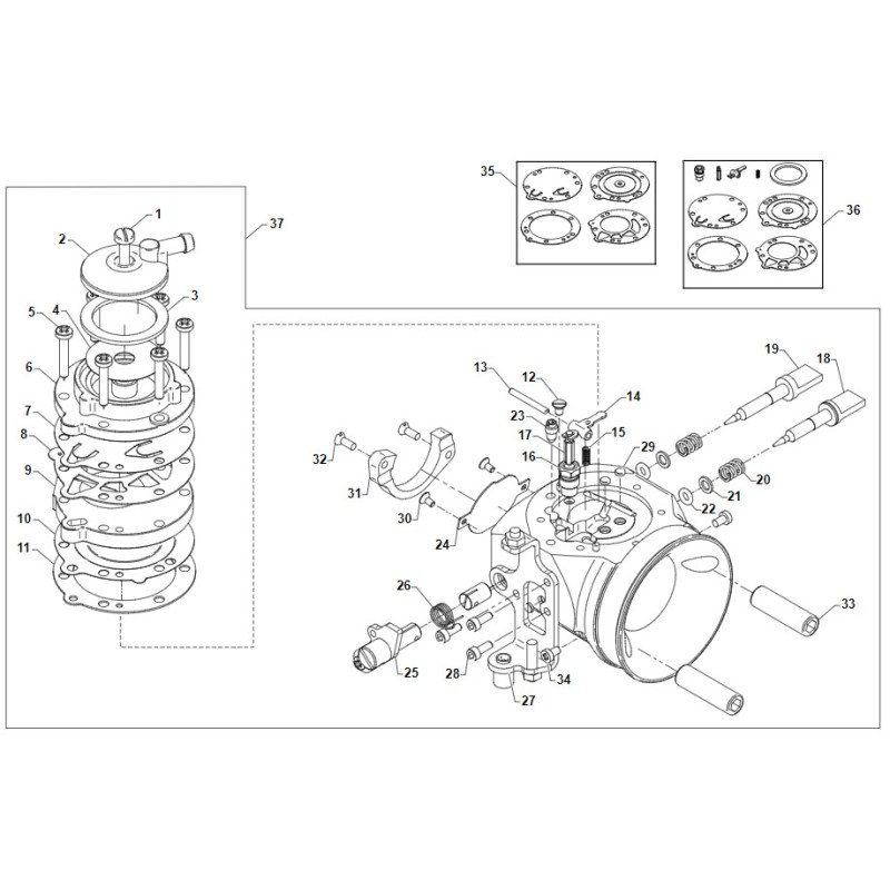 Carburatore 24mm OK - TM Versione S1 D.24 OK - MARRONE