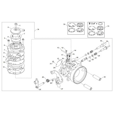 Carburatore TM N1 D.24 OK-N (OKN) Silver