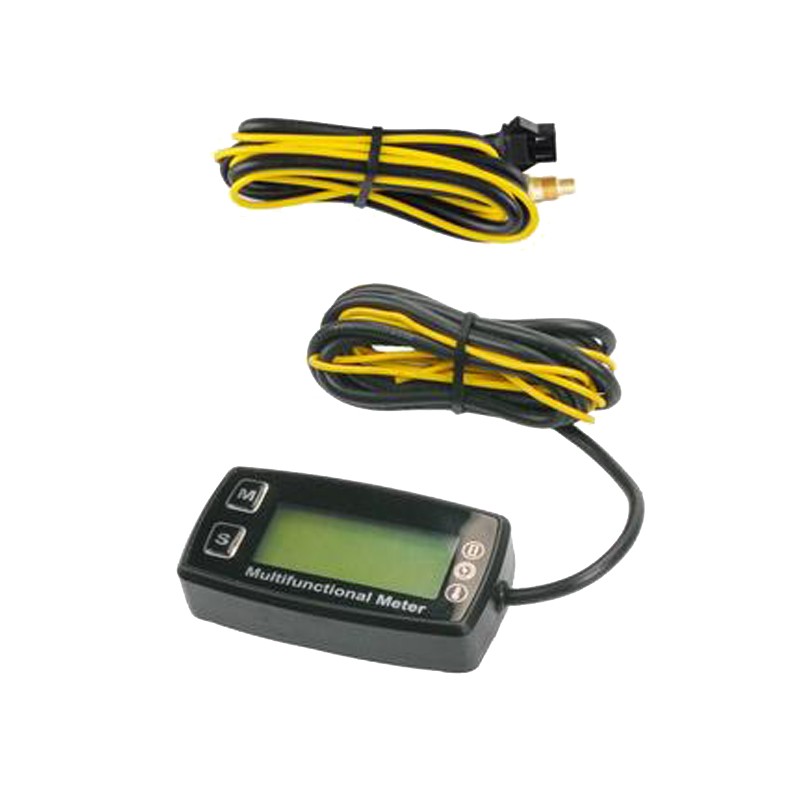 Termometro Temperatura Agua - Tacómetro RPM - Cuenta Horas - con soporte volante!