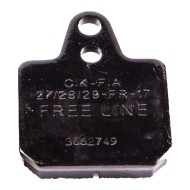 Plaquette Frein Birel 40x38 Noir Doux