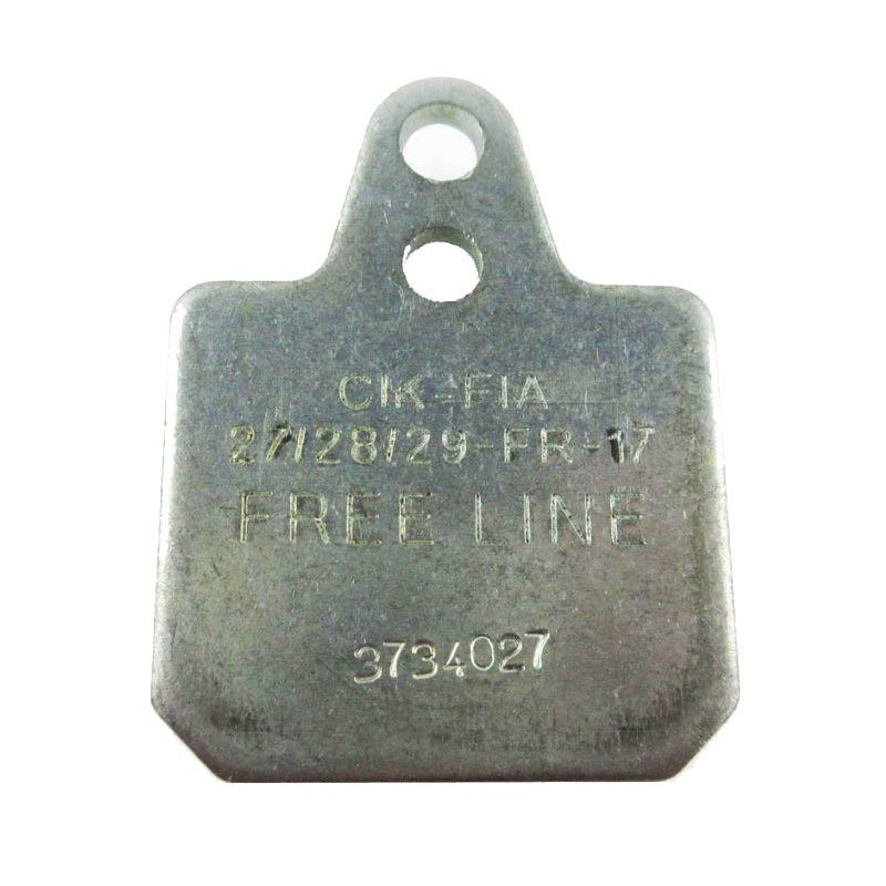 Plaquette Frein Birel 40x38 Gris Dure