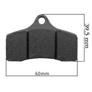 Pastilla Freno Anterior NEGRO IPK - Praga - Formula K - OK1 - STR V2 V3