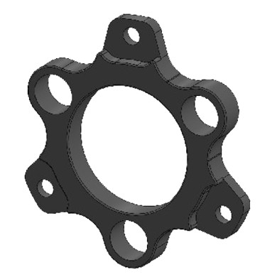 Flangia Disco Freno 150x13mm Autoventilato - Parolin - KartRepublic - Top-Kart