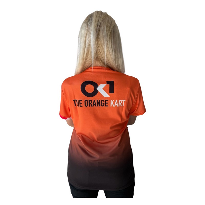 Camiseta OK1 Naranja HQ, MONDOKART, kart, go kart, karting