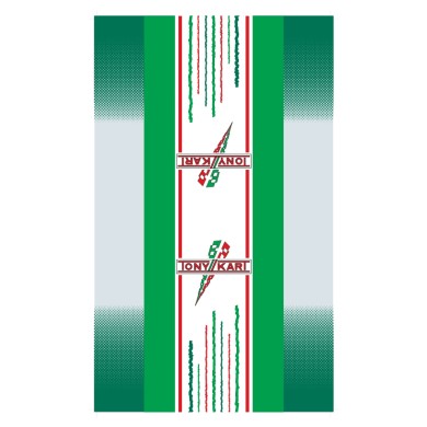 Sticker for Kart Trolley OTK TonyKart Chrome