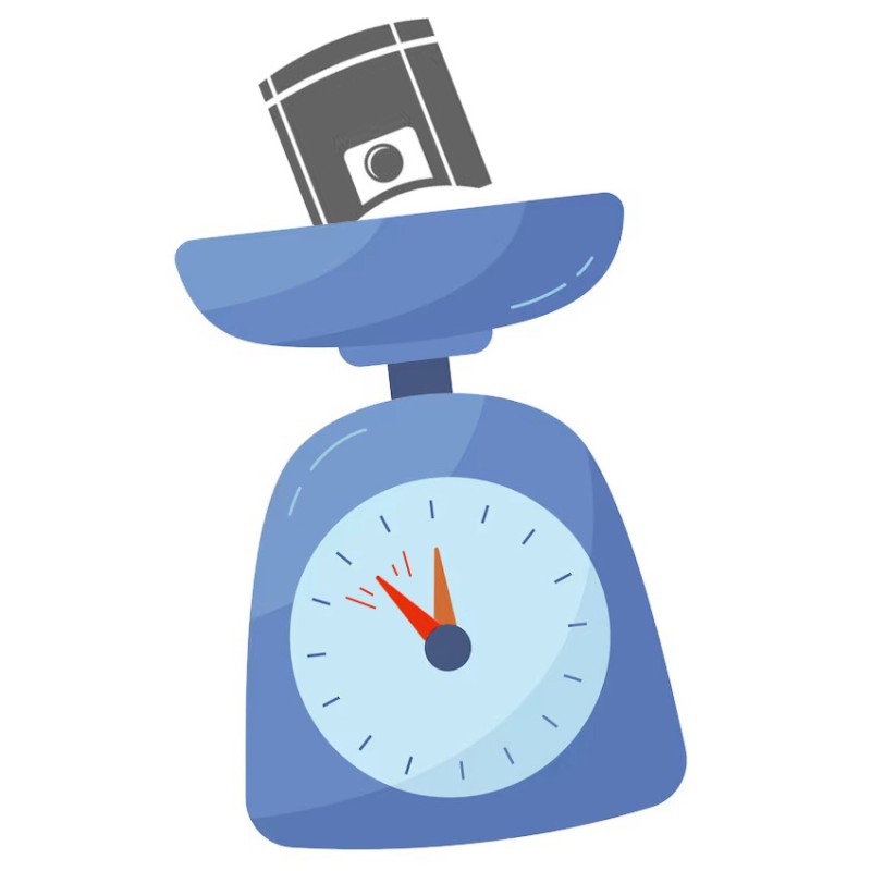 Rennkolben-Beschleunigung